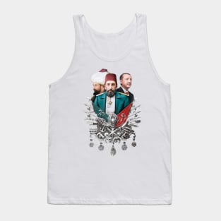 Osmanlı arması | Ottoman Crest - Abdülhamid Han II & Fatih Sultan Selim & Recep Tayyip Erdogan Tank Top